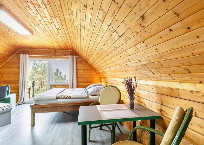 Сasa de vacaciones Holzhaus Am Waldrand Niederfinow